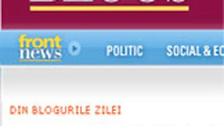 FrontNews.ro se relanseaza cu 25.000 euro si introduce o zona dedicata blogosferei