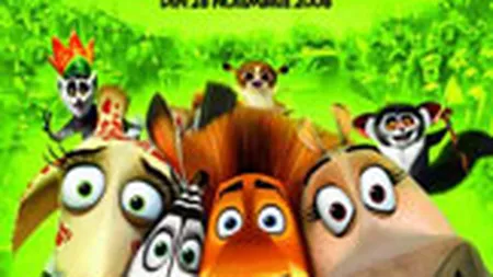 Madagascar 2 - lider in box office-ul romanesc, cu 111.000 euro incasari