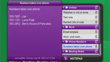 Yahoo dezvolta un notepad online pentru motorul de cautare propriu