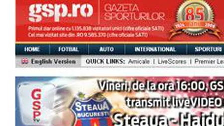 Publicitatea pe site-urile GSP merge la Intact Interactive pentru 2 ani