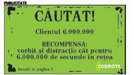 Cosmote se pregateste pentru clientul numarul 6 milioane