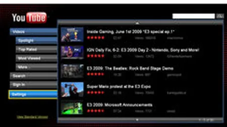 Google aduce YouTube pe televizor
