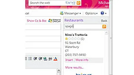 Rezultatele cautarilor Bing pot fi expediate prin Hotmail