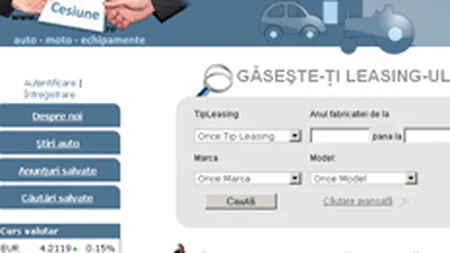 Restantierii firmelor de leasing isi pot ceda bunurile prin intermediul unui site dedicat