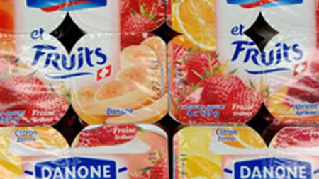 Profitul Danone a crescut cu 4% in 2009, pe fondul cresterii vanzarilor de iaurt ieftin