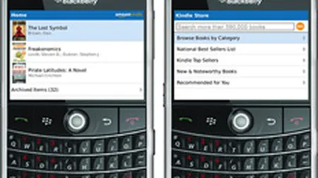 Amazon lanseaza aplicatia Kindle pentru BlackBerry