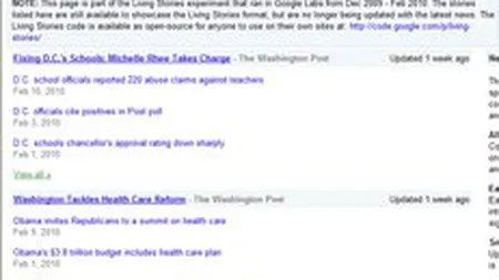 Google va extinde la nivel global serviciul Living Stories