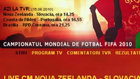 Campionatul Mondial a triplat traficul site-ului TVR