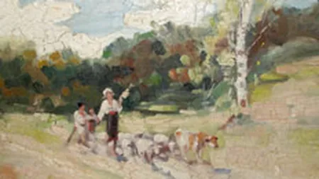 Tabloul \La pasune\ de Nicolae Grigorescu, vandut cu 127.500 de lei