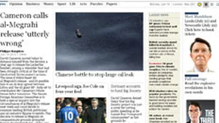 Traficul The Times a scazut cu 66% dupa introducerea sistemului de plata