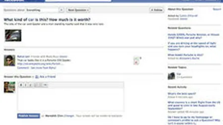 Facebook lanseaza sectiunea \Pune o intrebare\ - vor fi insa interesati userii sa si raspunda?