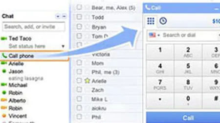 Serviciul de telefonie pe Internet Gmail a inregistrat 1 mil. de apeluri in primele 24 de ore