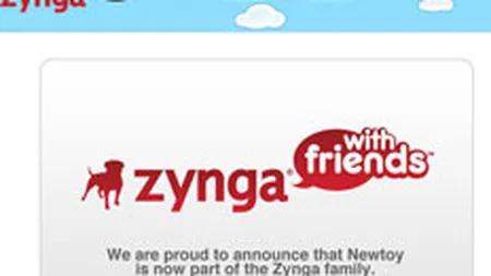 Zynga, creatorul Farmville, cumpara dezvoltatorul de jocuri pentru mobile NewToy