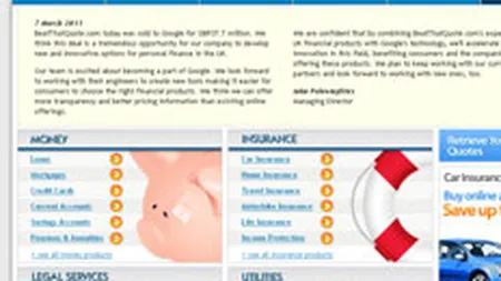 Google cumpara un site de comparare a preturilor cu 61 mil. $