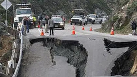 Cea mai frumoasa autostrada a Californiei, muscata de Pacific