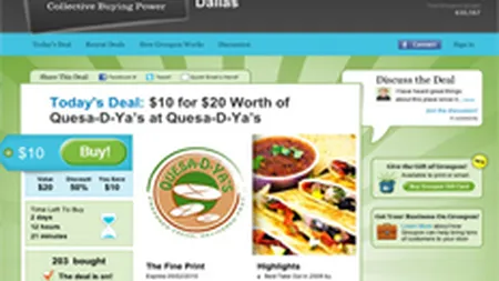 Listarea la bursa a Groupon ar putea evalua compania la 15-20 mld. $