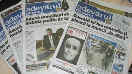 Redactor-sef Adevarul de Seara: Ziarul va aparea intr-o formula noua
