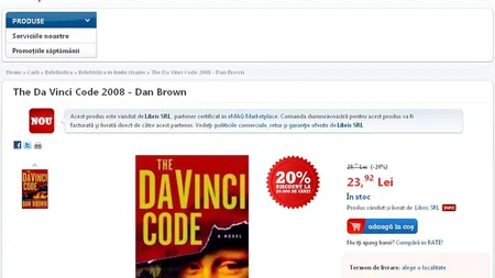 eMAG copiaza modelul Amazon: Intra pe segmentul vanzarii online de carti