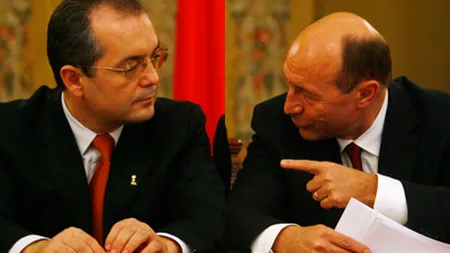 Basescu a discutat cu Boc la Guvern, inaintea sedintei privind fondurile UE