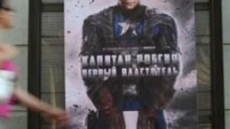 Dmitri Medvedev, prezentat drept Captain America pe afise din Moscova