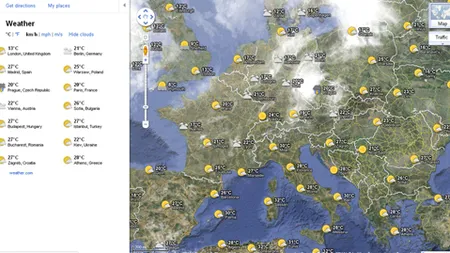 Google iti arata starea vremii