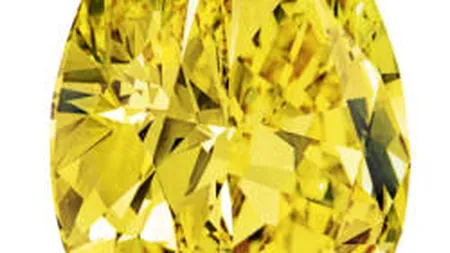 Un diamant galben foarte rar, scos la licitatie cu 8 mil. $