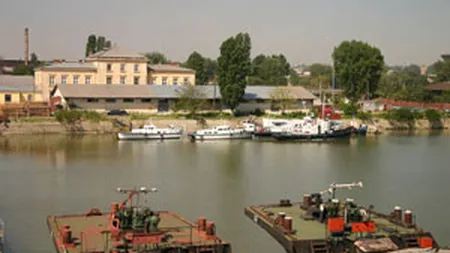 Circulatia pe Dunare, blocata in zona Portului Drobeta Severin. Vezi de ce