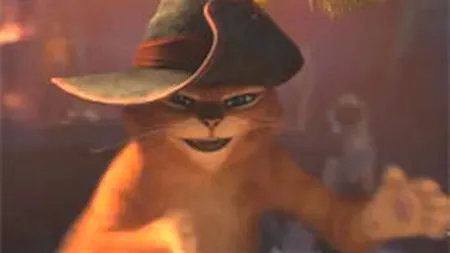 Motanul Incaltat, mai popular decat Eddie Murphy: Ramane lider in box-office-ul american