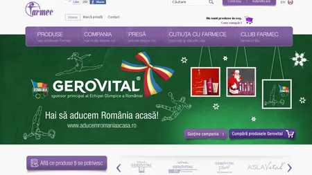 Farmec primeste de la Mos Craciun un nou website (P)