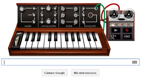 Google il omagiaza pe Robert Moog printr-un logo sonor