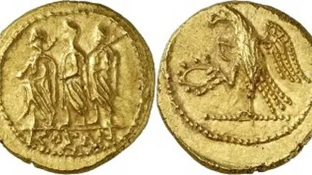Doua monede dacice din aur, recuperate la Dublin si repatriate in Romania