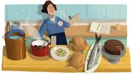 Google o omagiaza pe Julia Child, cea care a prezentat bucataria franceza publicului american