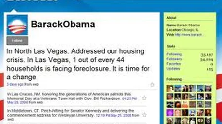 Twitter ar putea sa influenteze alegerile prezidentiale din SUA