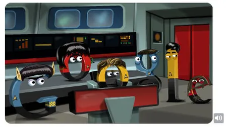 Google aniverseaza lansarea seriei Star Trek