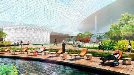 Aeroporturile se reinventeaza: Shopping printre fluturi si pasari, relaxare la cinema si piscina (Foto)