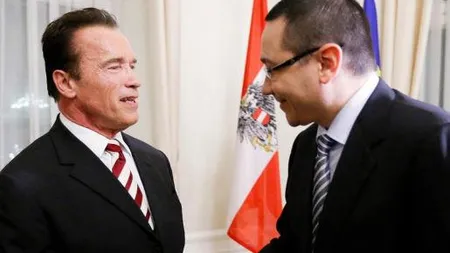 Ponta s-a intalnit cu Schwarzenegger la Viena. L-am convins sa vina in Romania
