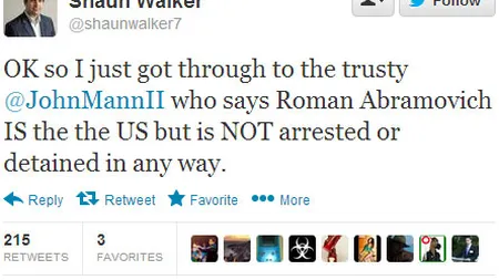 Purtator de cuvant: Roman Abramovici nu a fost arestat