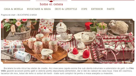 Magazinul home&deco Chic Ville se lanseaza in online