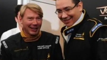 Ponta a fost copilotul lui Hakkinen in circuitul de la  Baneasa Shopping City