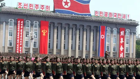Parada militara in Coreea de Nord. Il protejam pe Kim cu vietile noastre (Video)