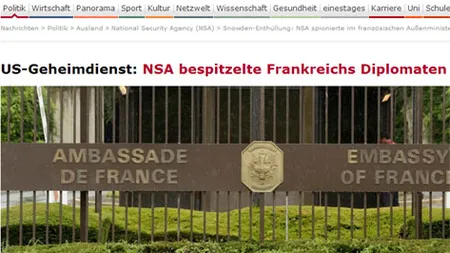 Der Spiegel: NSA a spionat diplomatia franceza si postul Al-Jazeera