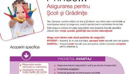 O asigurare care acopera accidentele copiilor in crese, gradinite si scoli (P)