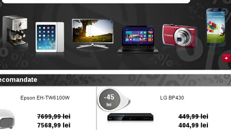 Mall-ul online al Romtelecom anunta reduceri de pana la 6.000 lei