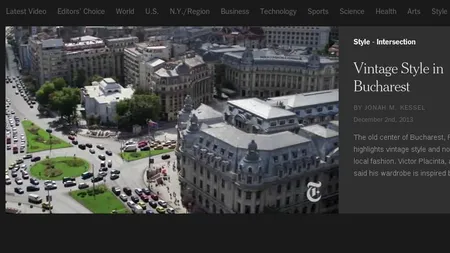 New York Times, reclama la Centrul Vechi din Bucuresti: Moda vintage in ton cu locul (Video)