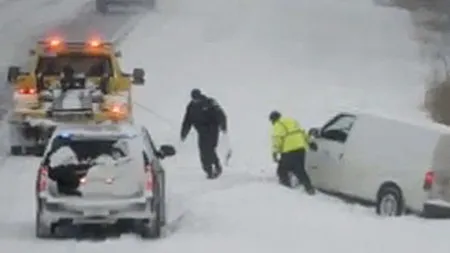 Furtuna de zapada in nord-estul SUA: Traficul aerian si rutier, paralizate (Video)