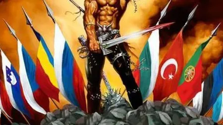 Drapelul Romaniei, pe coperta noului album al formatiei rock Manowar