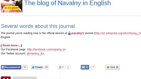 Moscova cenzureaza site-uri ale opozitiei