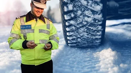 Amenzi usturătoare pentru cei care nu își schimbă cauciucurile de iarna. 2900 de lei vor plătii șoferii români