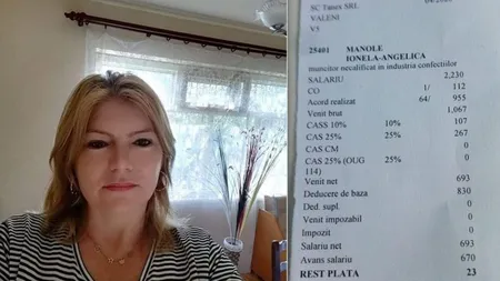 Noi probleme pentru fosta angajată a croitoriei Tanex din Vălenii de Munte. Angelica Manole, cea care și-a făcut public salariul, ajunge din nou în instanță din cauza fostului angajtor