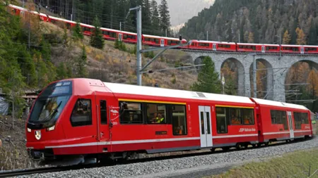 Elveția doboară un nou record! Un tren cu o lungime de 2 kilometri va străbate un traseu spectaculos